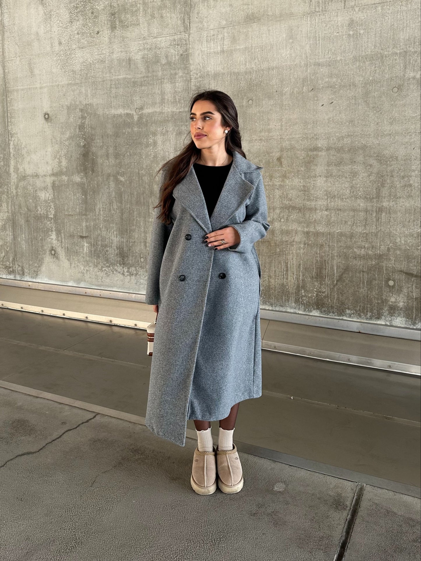 MANTEAU TRENCH GRIS