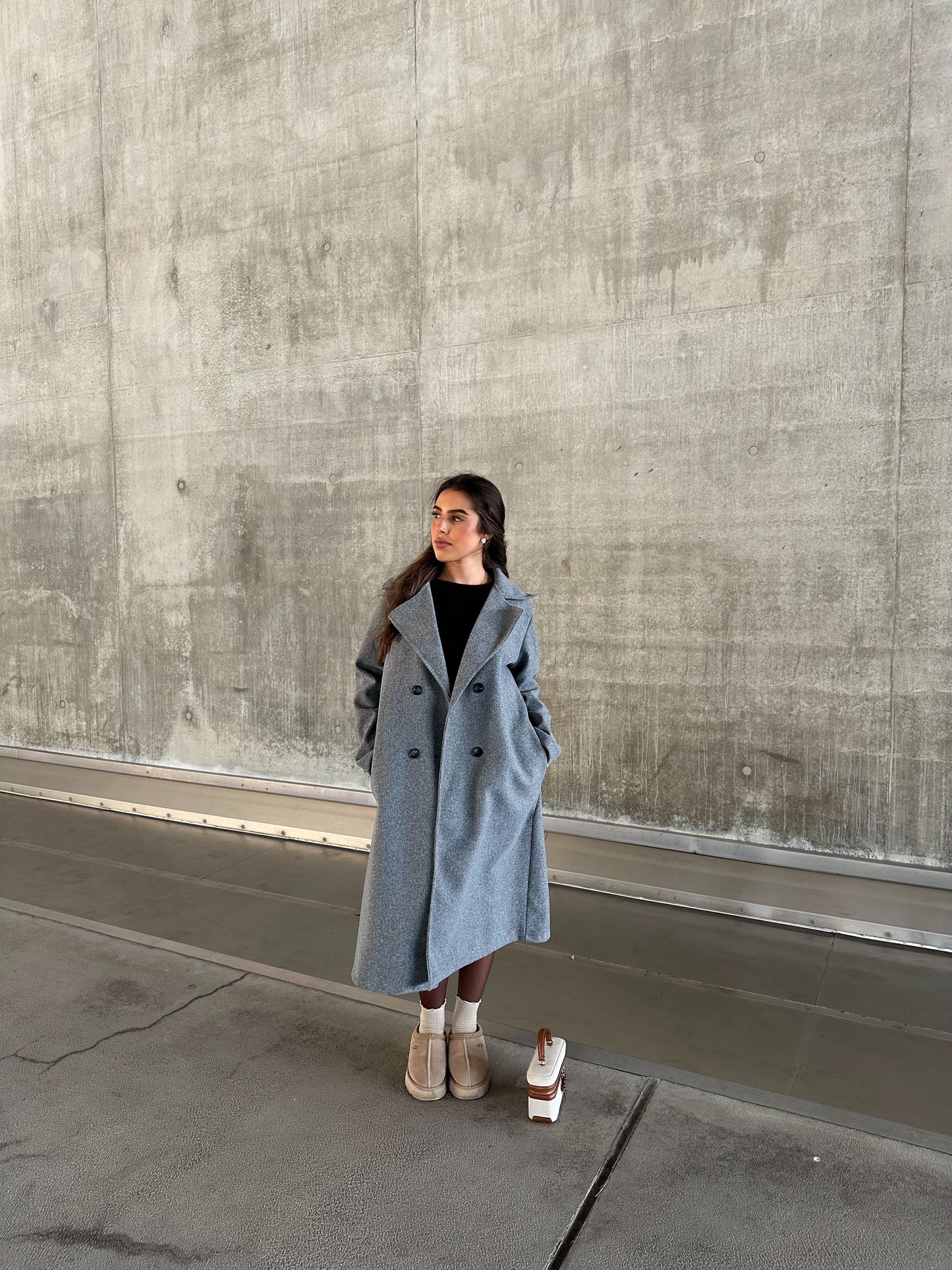 MANTEAU TRENCH GRIS