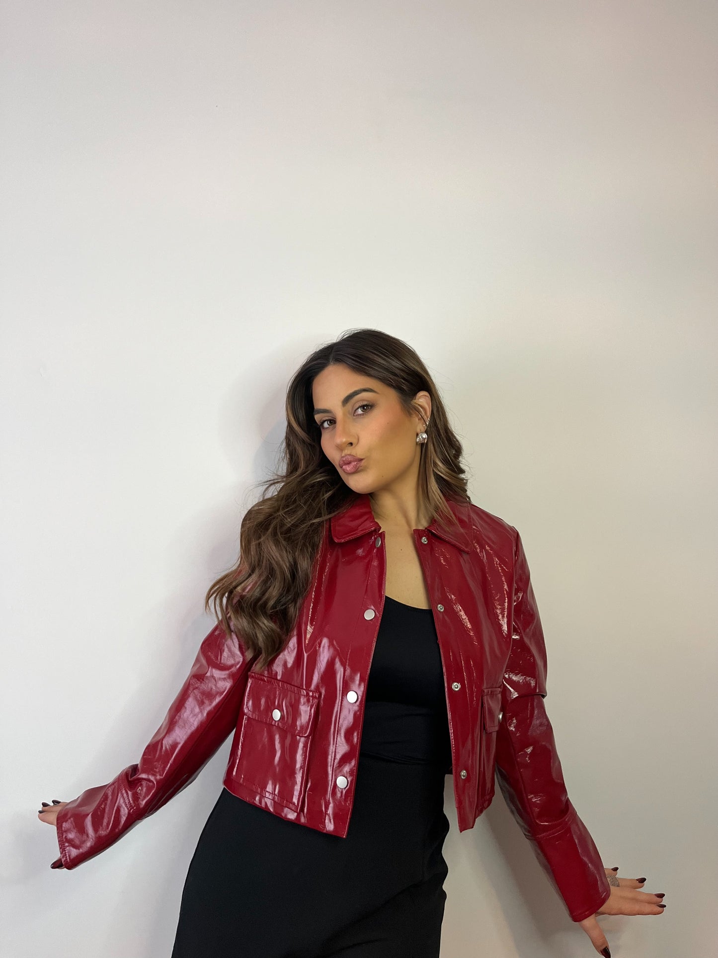 VESTE CARLA ROUGE