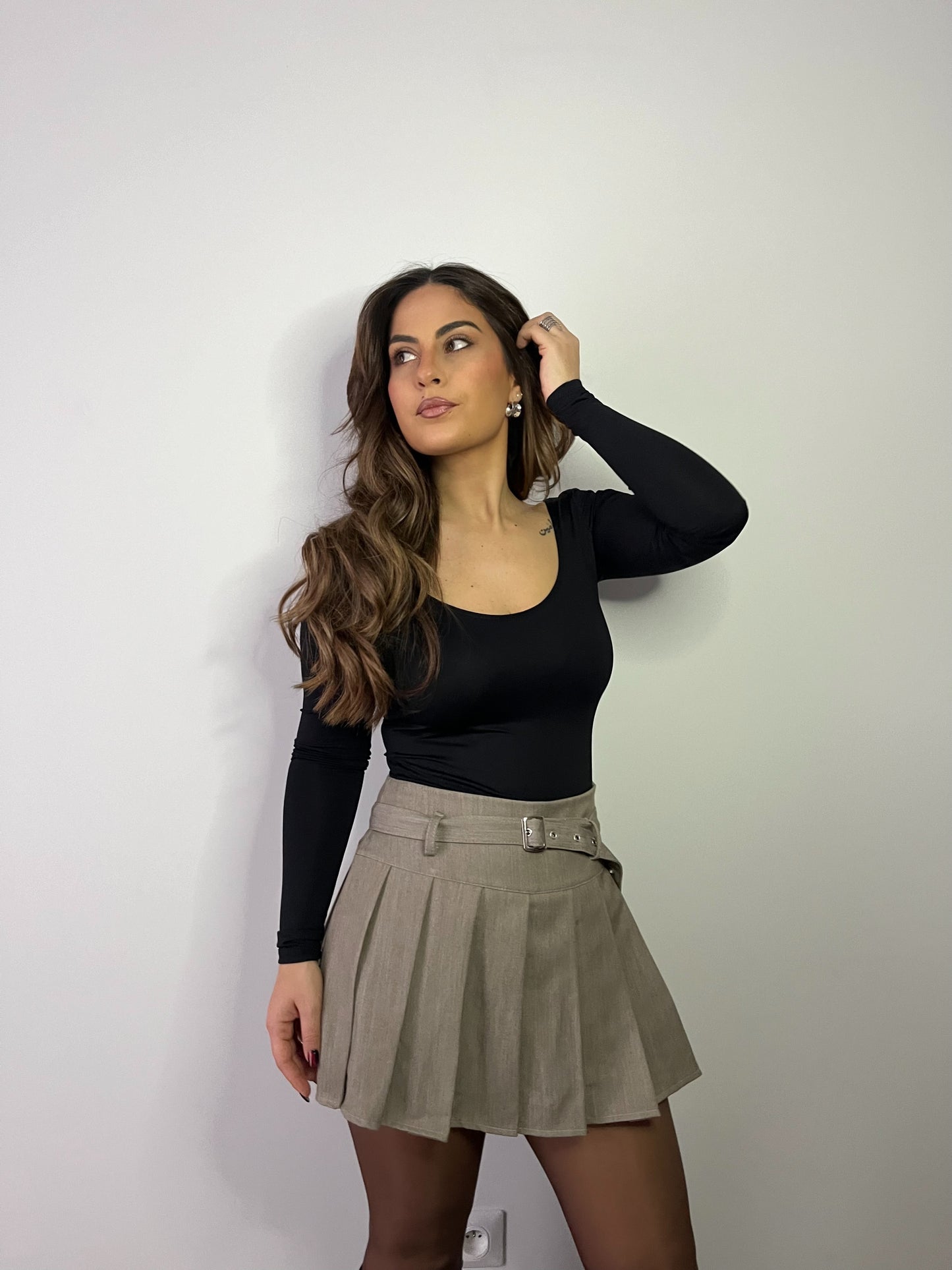 JUPE-SHORT NINA BEIGE