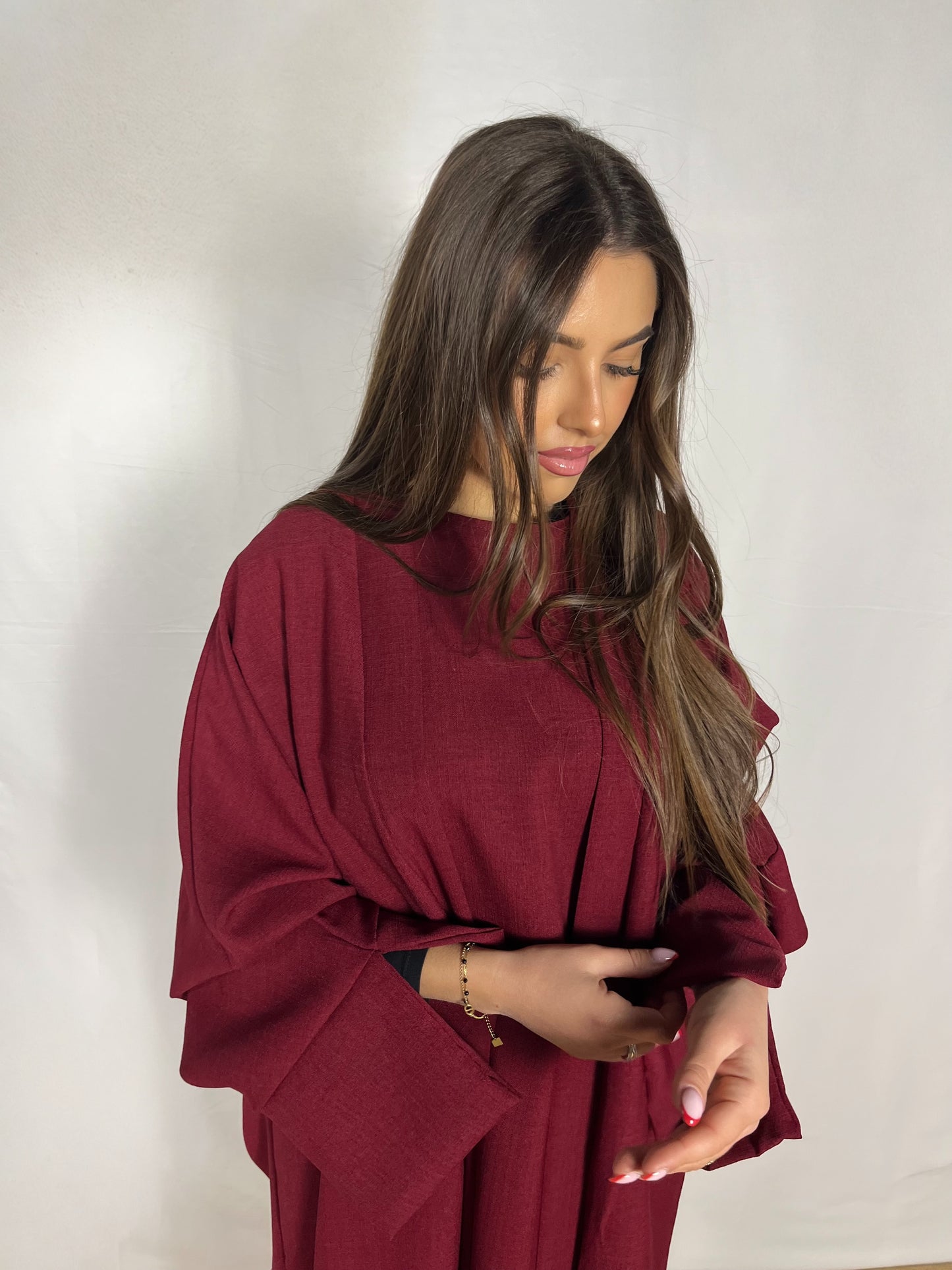 ENSEMBLE LINA bordeaux