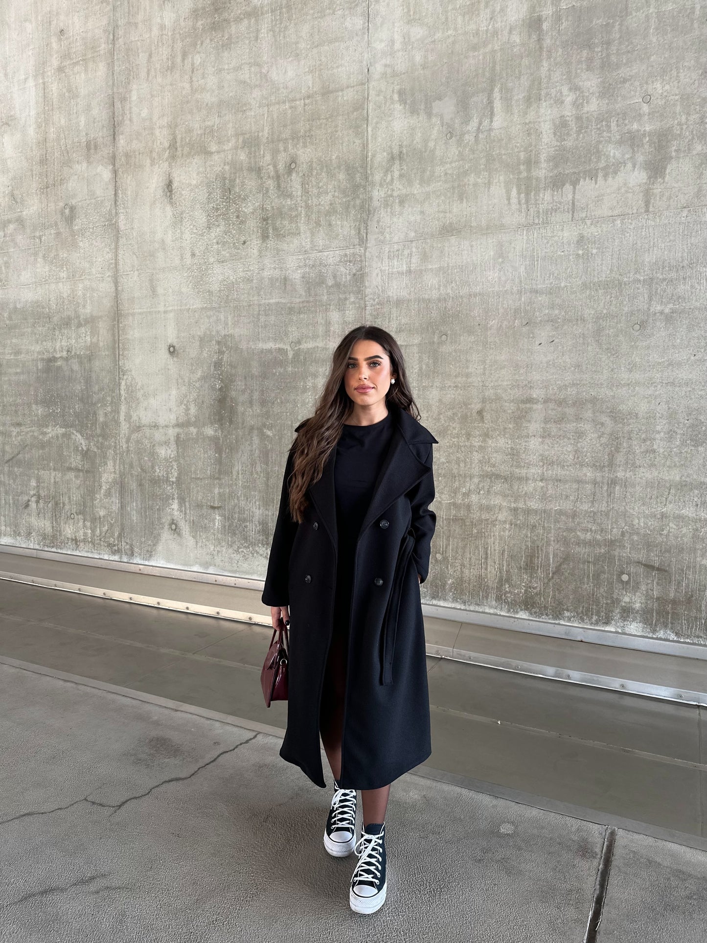 MANTEAU TRENCH NOIR