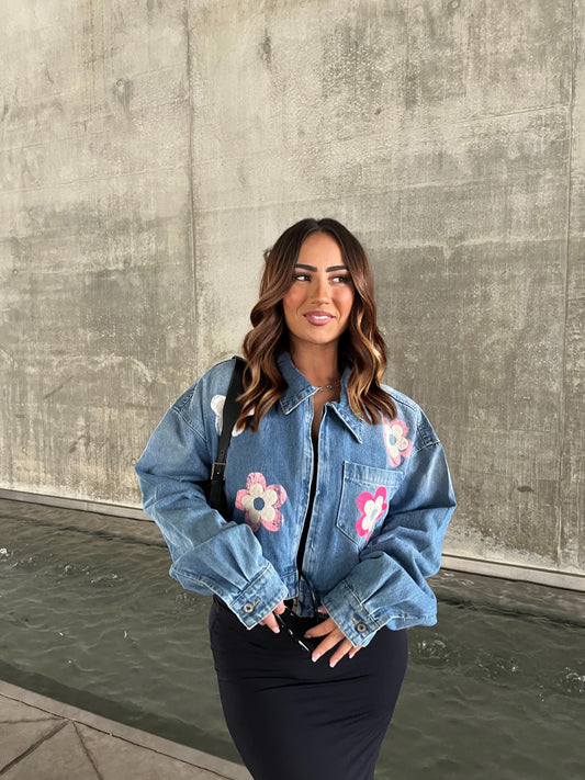 VESTE FLEUR