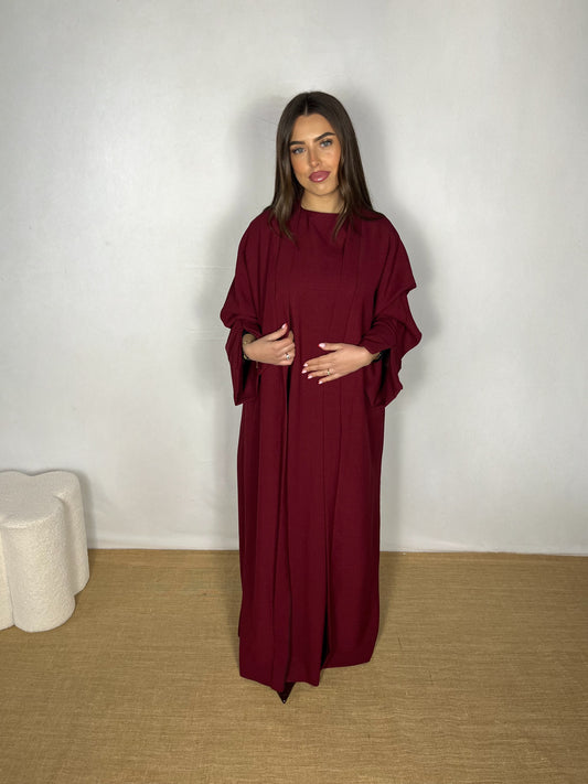 ENSEMBLE LINA bordeaux