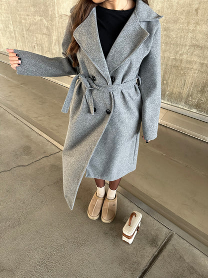 MANTEAU TRENCH GRIS