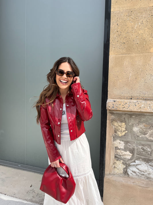 VESTE CARLA ROUGE