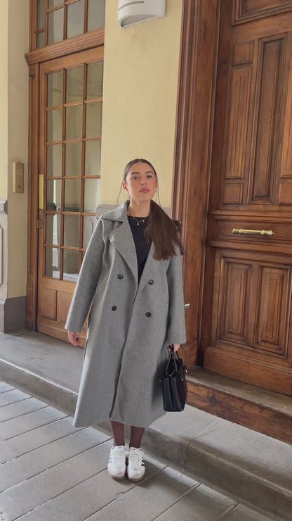 MANTEAU TRENCH GRIS