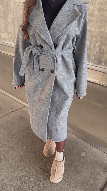 MANTEAU TRENCH GRIS